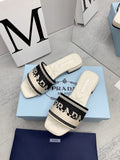 Prada 2026 Slippers Embroidery Sheepskin 731063