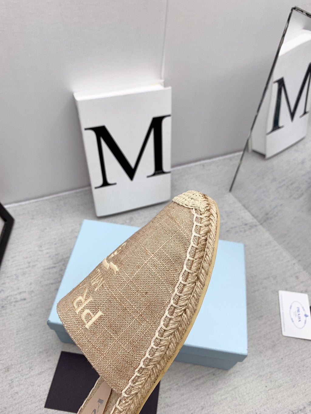 Prada 2026 Mules Canvas Rope Sole 731188