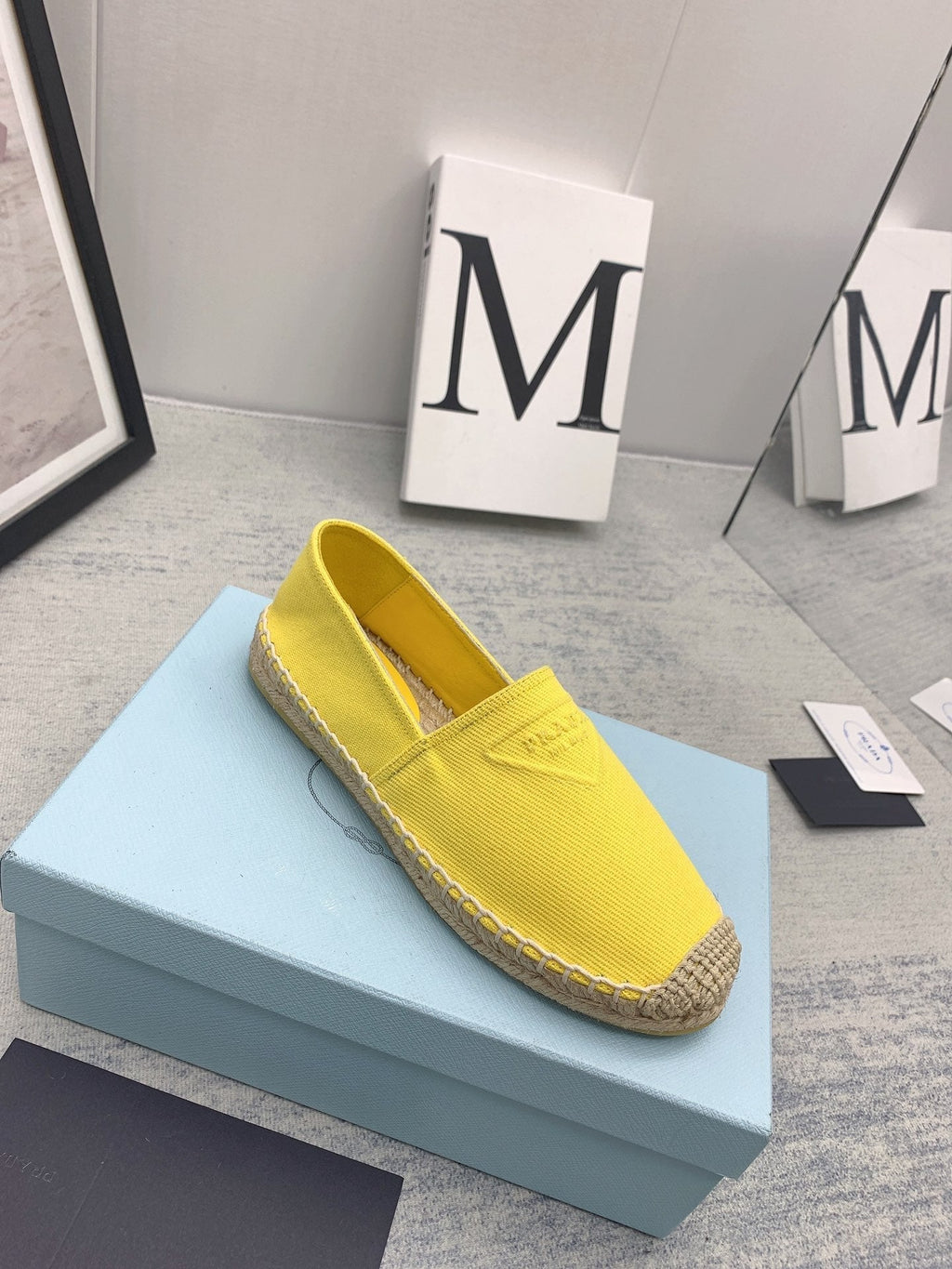 Prada 2026 Loafers Canvas Rope Sole 731191