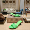 Balenciaga 26s High Heeled Sandals Green Sheepskin 681279