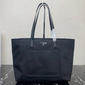 Prada 2026 Tote Bag 35cm Navy Re-Nylon