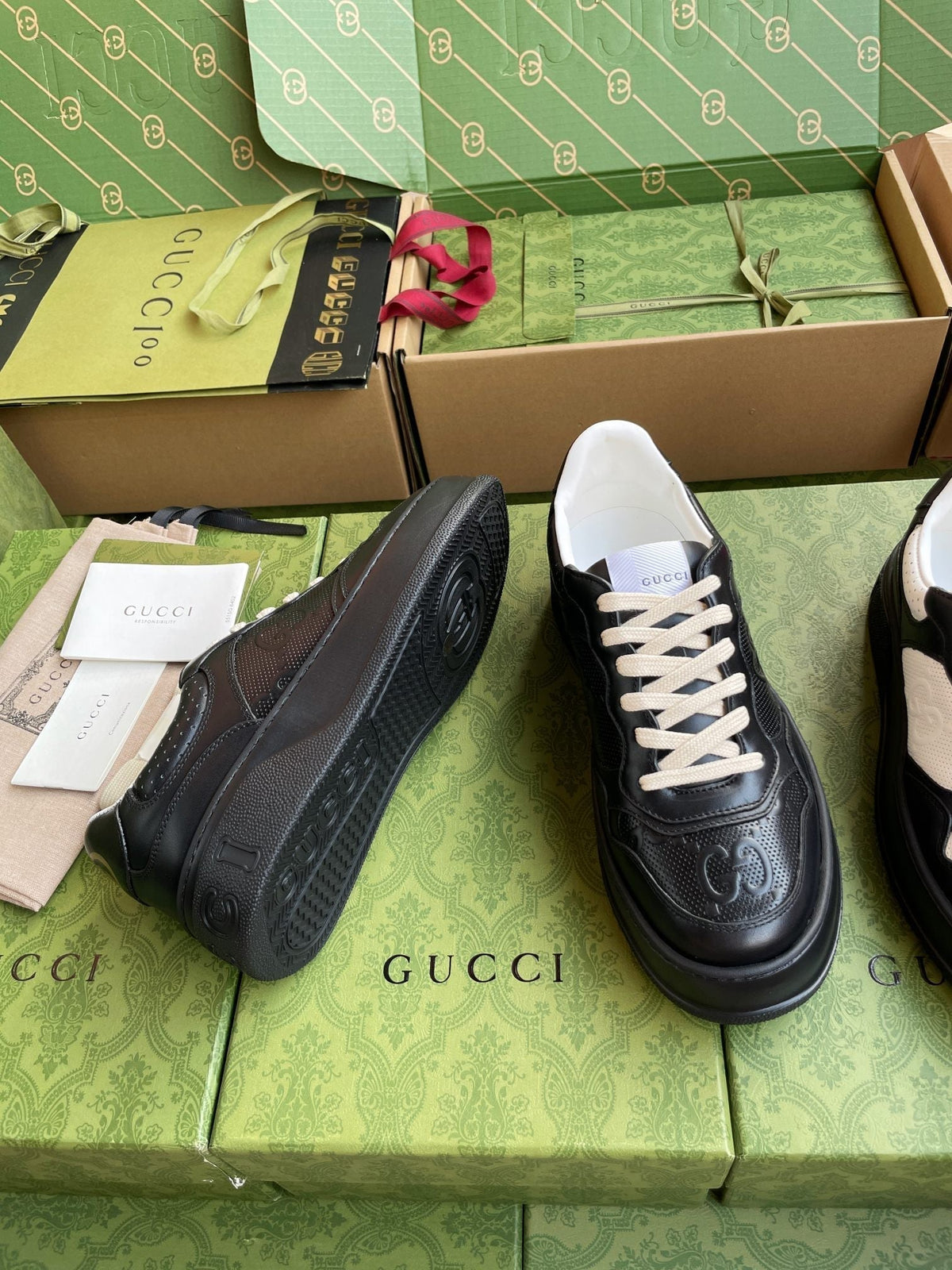 GG 26 Sneaker Black Calfskin 632886