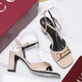 Gucci Signora Sandal 85mm Nude Sheepskin