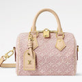 Louis Vuitton 2026 Speedy Bandoulière 20cm Pink Beige Jacquard
