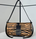 Fendi 2026 Baguette Tiger-print Bag 27cm Pony-effect Leather
