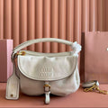MiuMiu 2026 Rendez-vous Bag 26 Chalk White Leather
