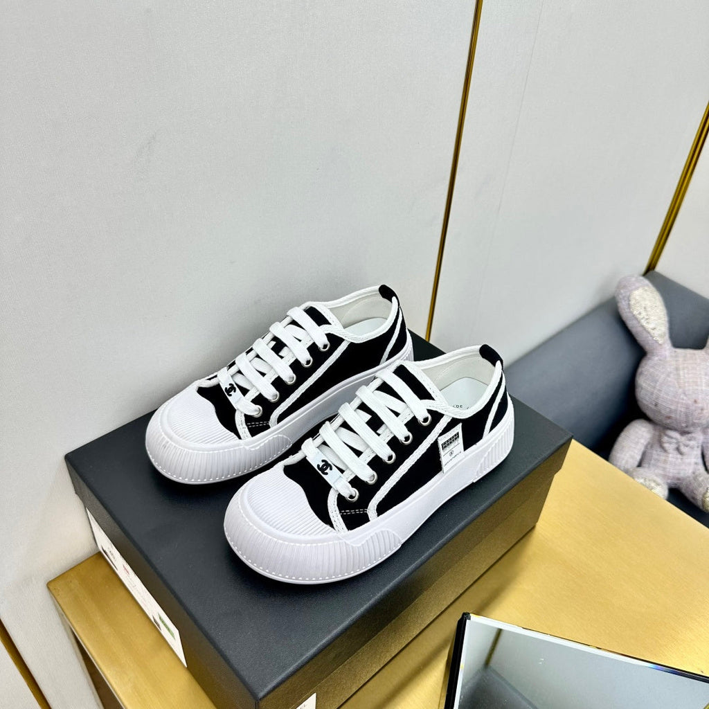 Chanel 2026 Casual Sneakers Waterproof Fabric Sheepskin 832622