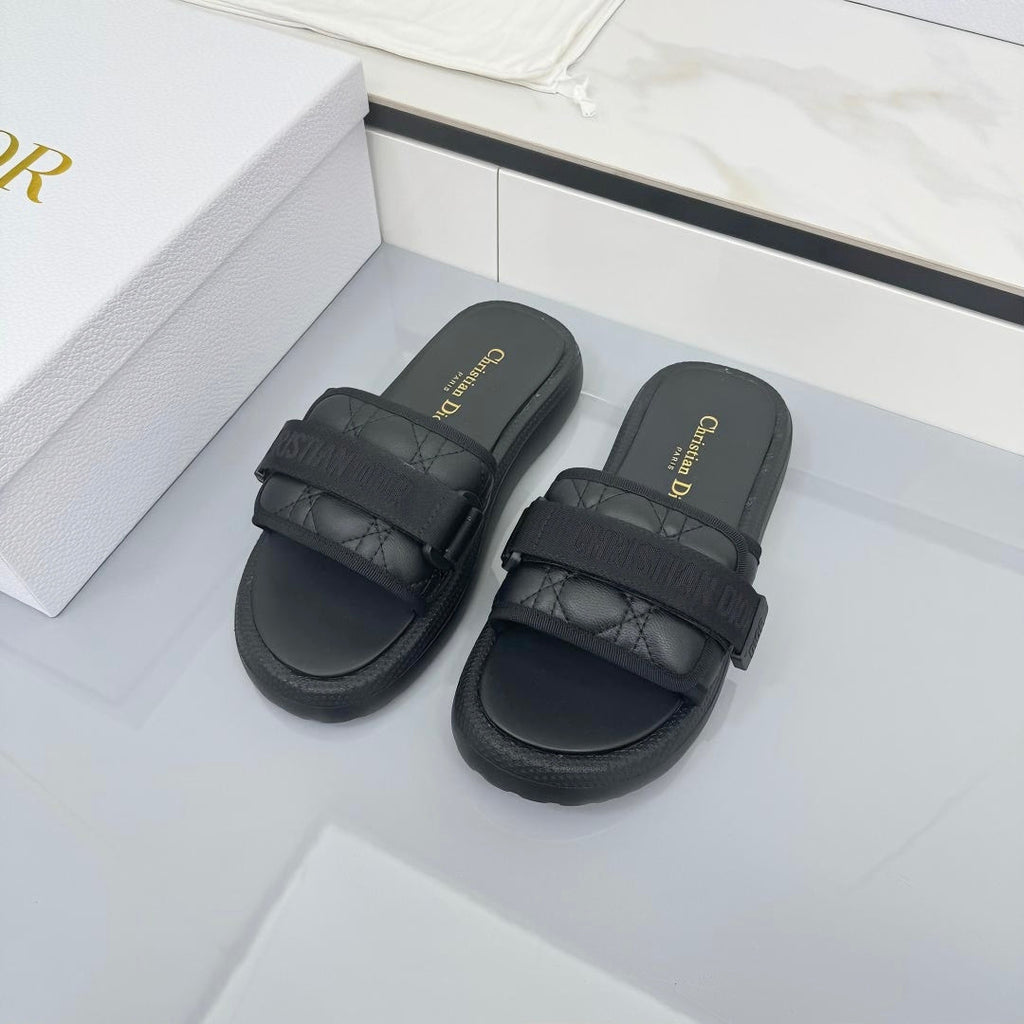 Dior 2026 Oblique Dway Slipper Canvas Leather 927516
