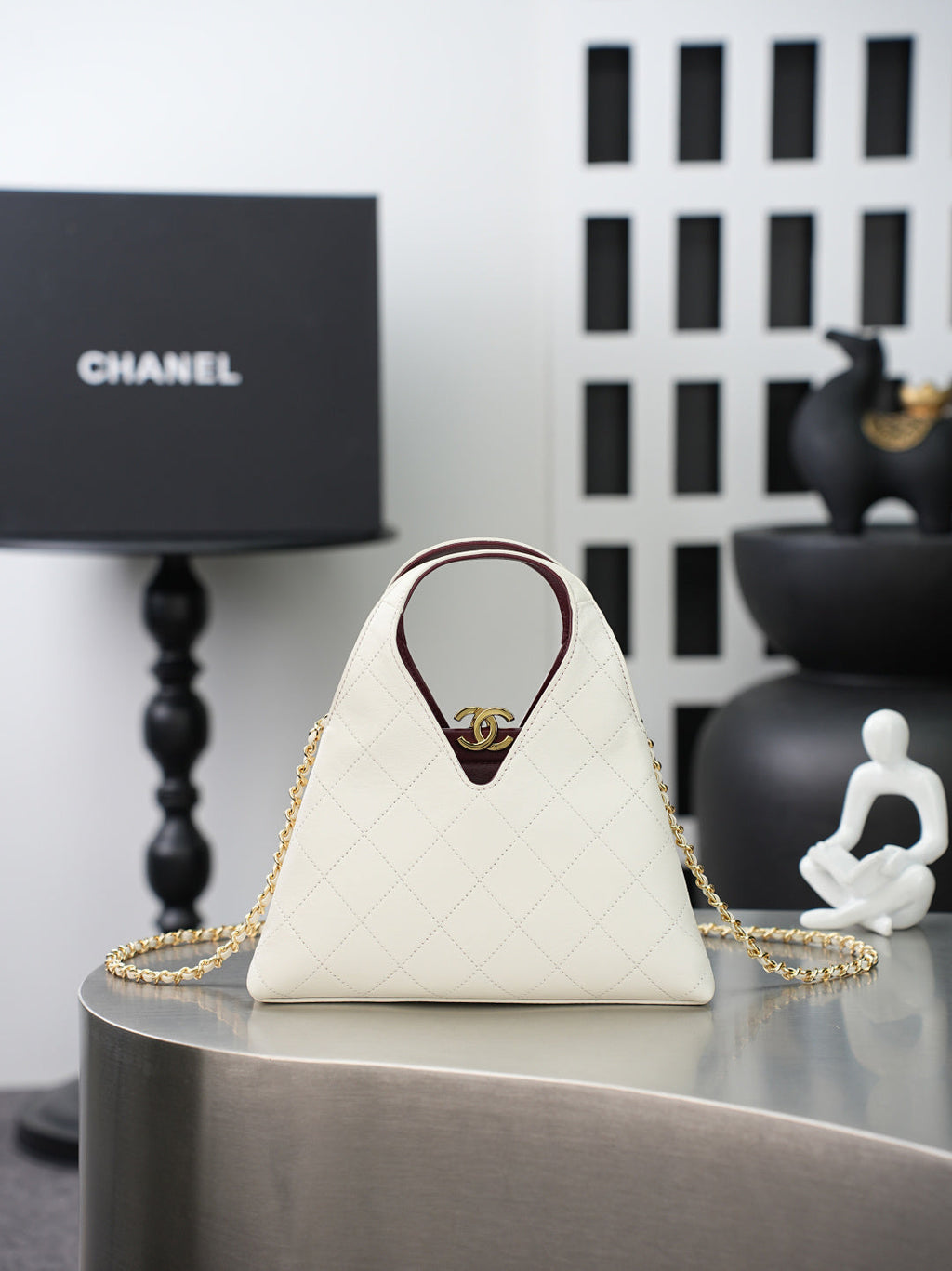 Chanel 2026 Shopping Bag 23cm Calfskin And Gold-tone