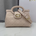 Dior 2026 Jolie Top Handle Mini Chain Handbag 18.5cm Grained Calfskin