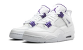 Nike Air Jordan 4 Retro White Purple Leather