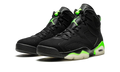Nike Air Jordan 6 Retro Black Neon Green Velvet Leather