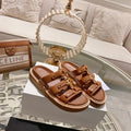 Celine 26 Tippi Slide Sandals Calfskin Leather 736590