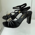Chanel 2026 Slingback Square Heels 8.5cm Leather Sheepskin 823415