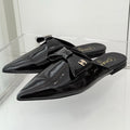 Chanel 2026 New Flat Mules Patent Leather Sheepskin 823436
