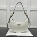 Prada 2026 Arque Shoulder Bag 22.5cm Patent Calfskin
