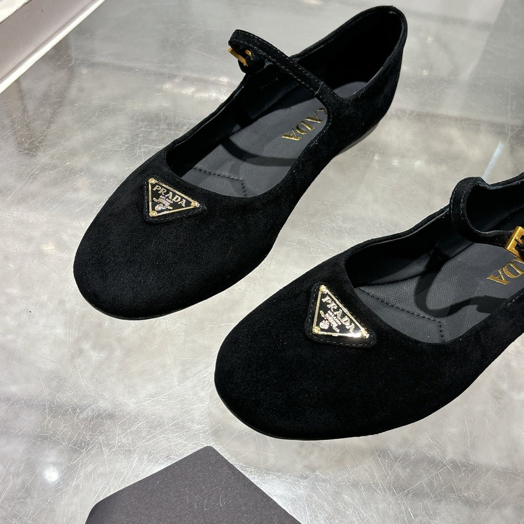 Prada 2026 Ballet Flat Suede Sheepskin 715617