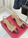 VT 26s Slingback 65 Sheepskin Gold Buckle 702242