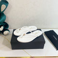 Chanel 2026 Flip-Flops With Gold Hardware Lambskin 779516