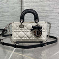 Dior 2026 Bow Lady D-Joy Black mix White Cannage Lambskin 286573