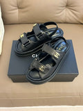 Chanel 2026 Dad Sandals Rubber Leather 779330