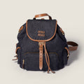 MiuMiu 2026 Aluminum Backpack Bag 30cm Canvas