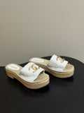 Chanel 2026 Classic Double C Buckle Slippers Sheepskin 834646