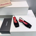 Chanel 2026 Square Toe Slingback Patent Leather 942738