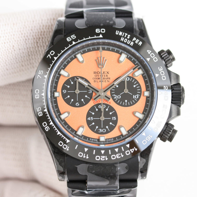 Rolex Daytona 40mm Carbon Black Orange