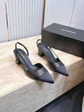 Chanel 2026 Slingback 65mm Fabric Calfskin 898961