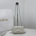 Dior 2026 Chain Bag 21cm Fabric Lambskin