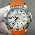 Rolex Explorer II 42mm Orange Silver White Dial