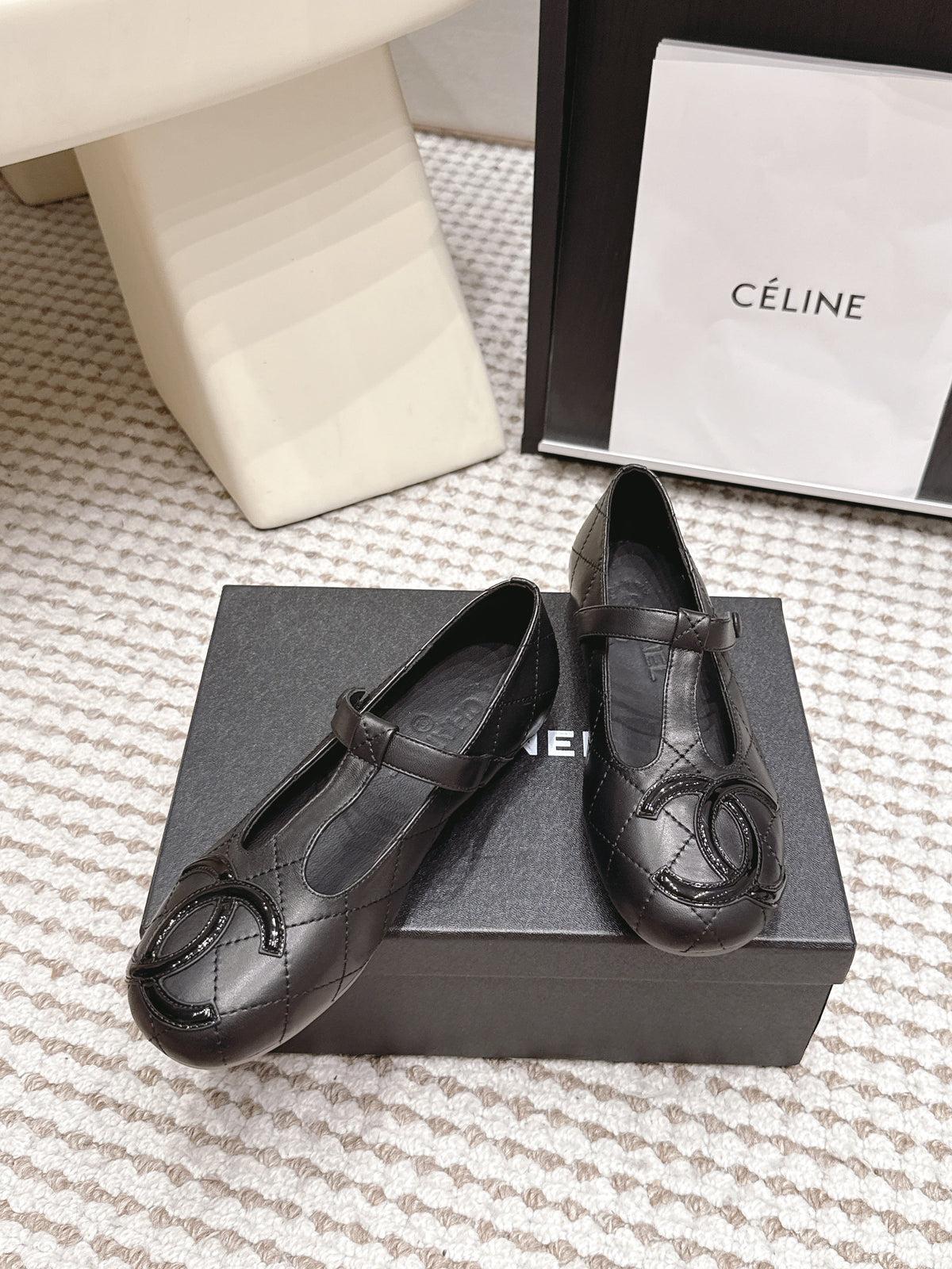 Chanel 2026 Mary Jane Quilted Flats Lambskin 930599