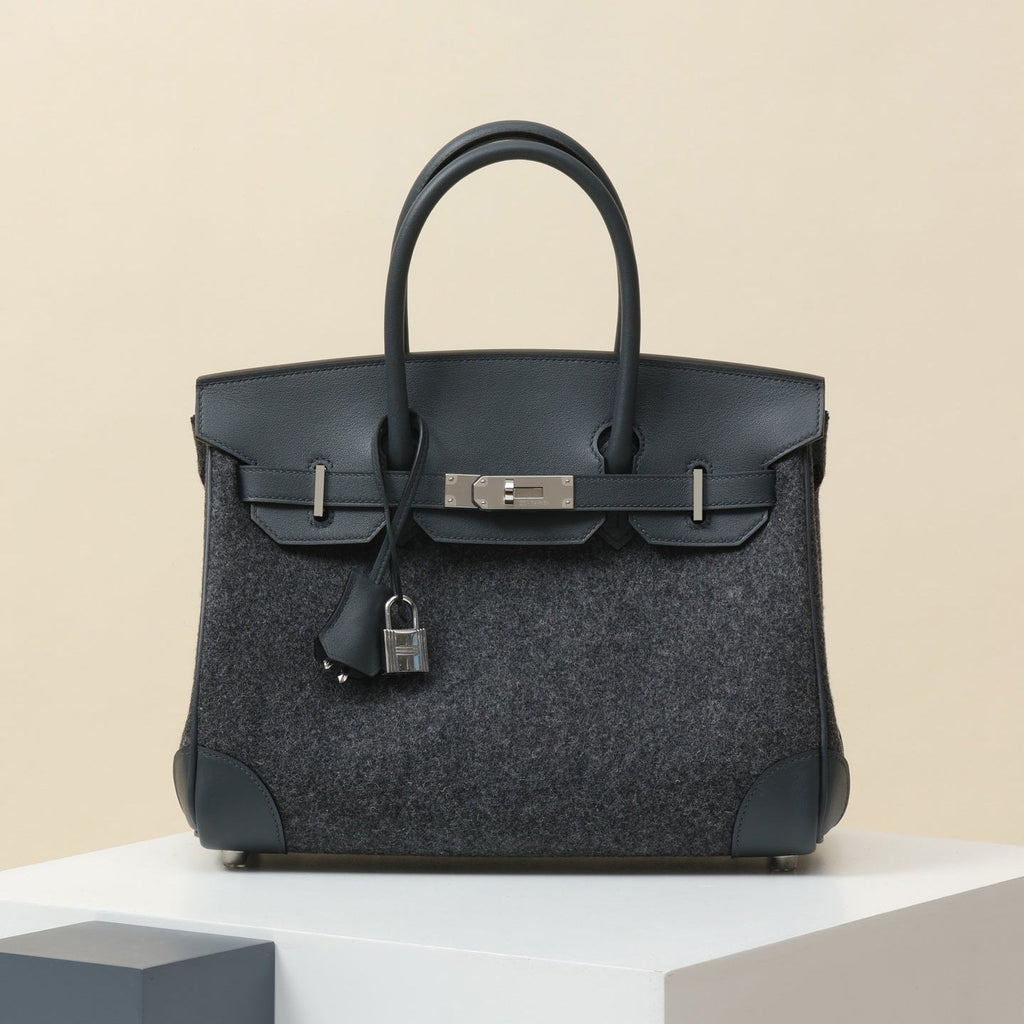 High-end Hermes 2026 Birkin 30cm Felt/Swift Leather