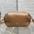Dior 2026 Bow Pouch 20cm Camel Lambskin 286631