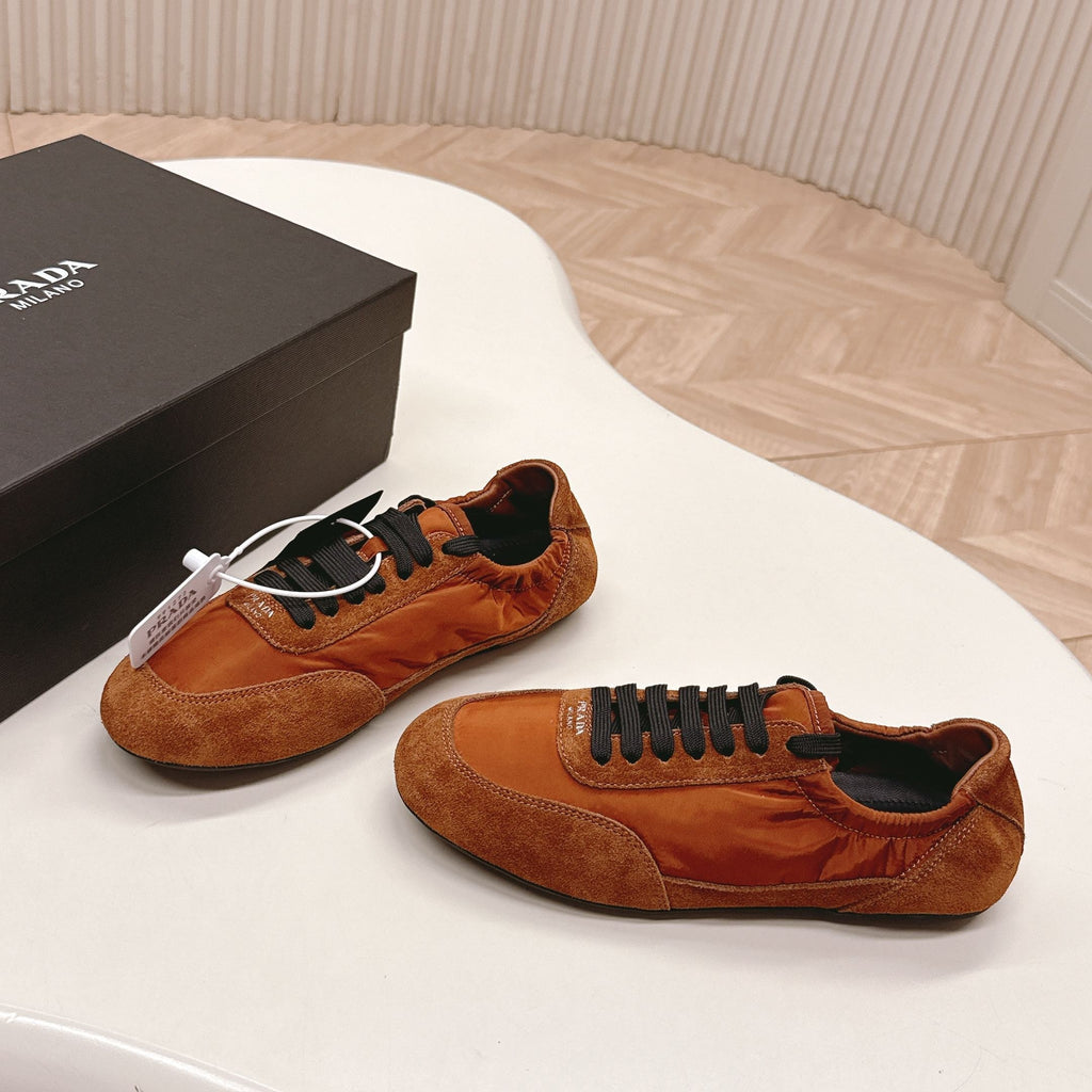 PRA 26S Sneaker Camel Brown Suede Canvas 600605