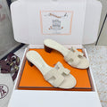 HM 26ss Oran Sandals 50 Cream Suede Sheepskin 625141