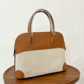 High-end Hermes 2026 Bolide Bowling Bag 31cm Canvas/Swift Leather