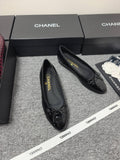 Chanel 2026 Crocodile Embossed Ballet Flat Glossy Calfskin 855991