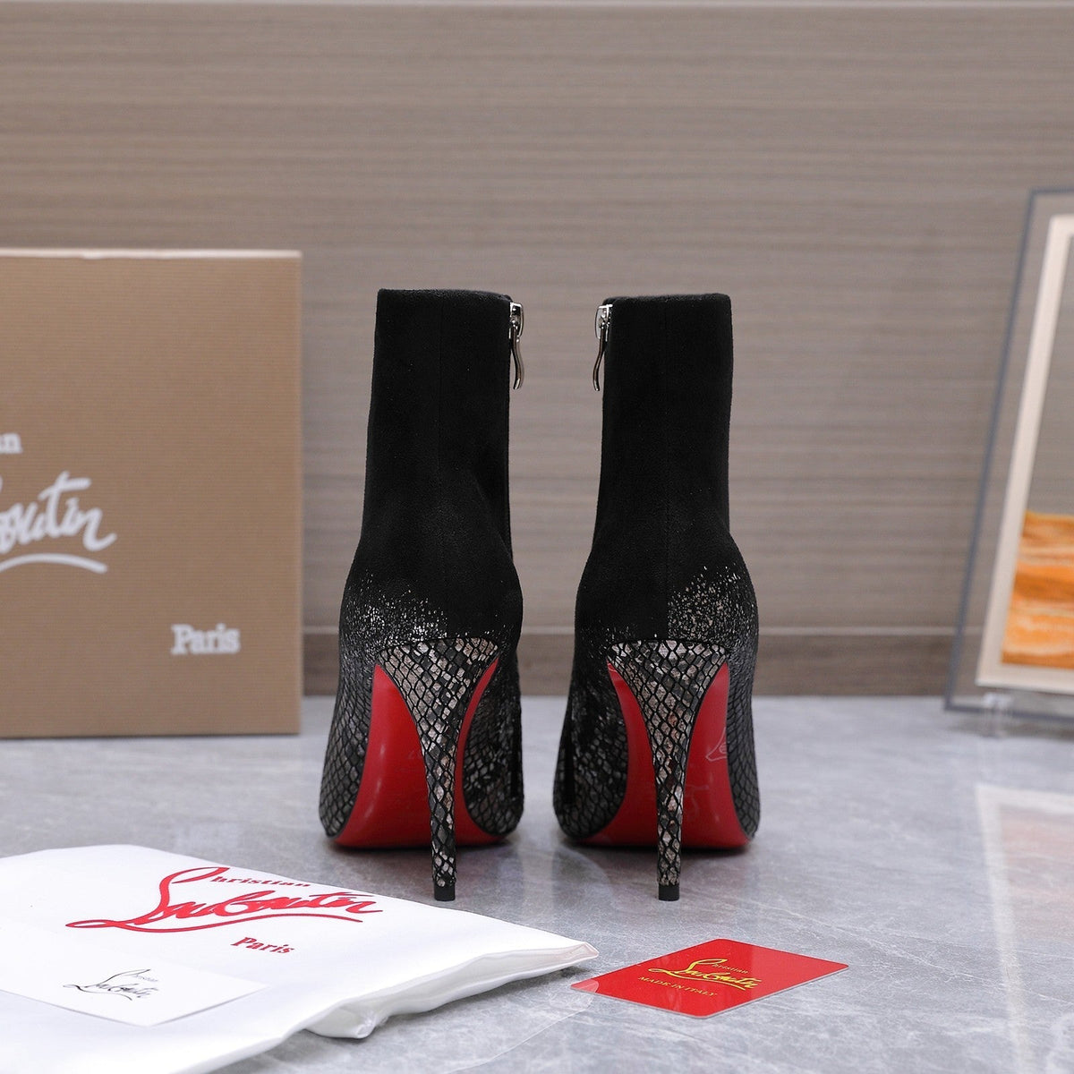 Christian Kondora Metallic Injected Boot Suede 863891