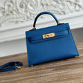 High-end Hermes 2026 Mini Kelly II 19cm Bag Epsom Leather 4