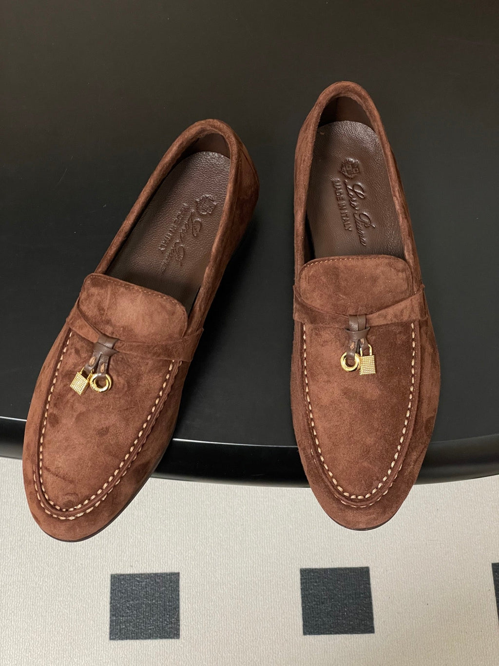 LP 2026 Summer Charms Walk Loafer Brown Gold Suede 181257