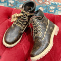 LV X TIMBERLAND ANKLE BOOT IN CHOCOLATE BROWN MONOGRAM CALFSKIN