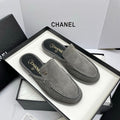 CC 26s Double C Mule Gray Suede 645304