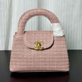 Chanel Kelly 2026 Bag 19cm Pink Woven Leather