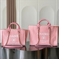 Chanel 2026 Deauville Bag Pink Canvas