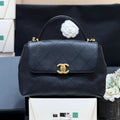 Chanel 2026 Handle Bag 28cm Black Cowhide 290241