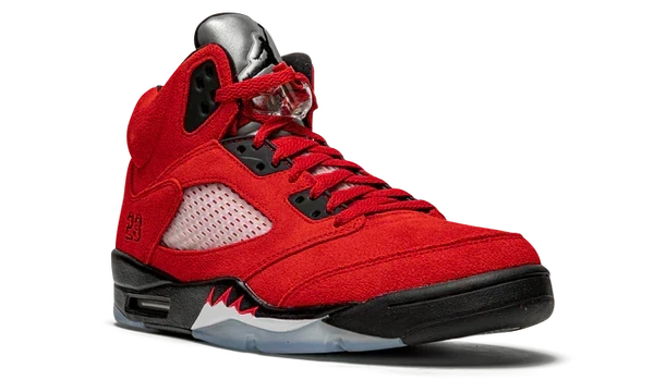 Nike Air Jordan 5 Retro Bull Red Black Suede