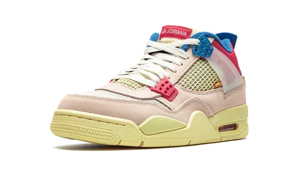Nike Air Jordan 4 Retro Light Pink Blue Mesh Suede