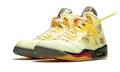Nike Air Jordan 5 Retro Light Yellow Black Suede